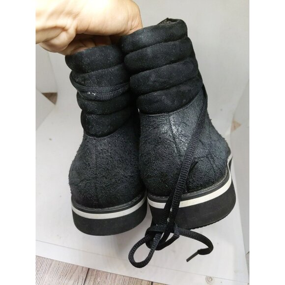 AH by Android Homme Men's Trainers Shoes High Top Navy Blue Crinkle Size 11 - Picture 8 of 10